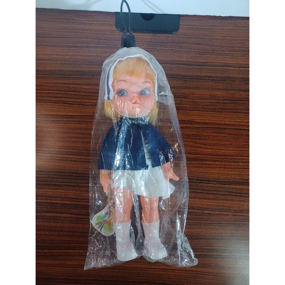 Herman Pecker & Co Other - Rare Vintage 1960's Herman Pecker & Co Girl Doll Blonde New In Package #9/1290